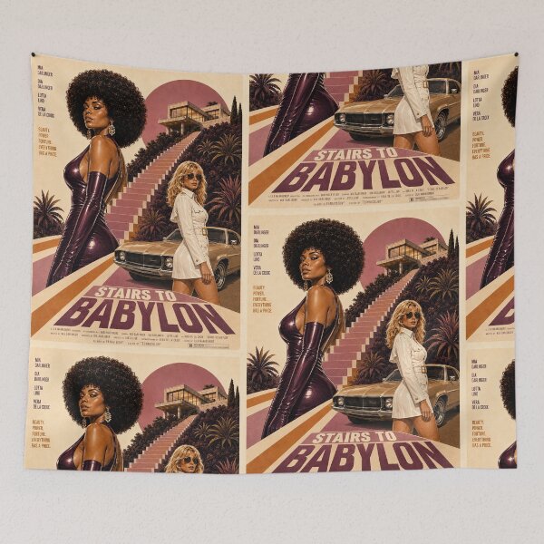 Item preview, Stairs to Babylon – Retro 70s Crime Glamour designed and sold by obstinator.