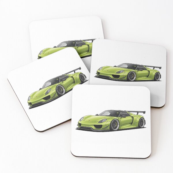Item preview, Porsche 918 Spyder Cartoon designed and sold by ToonMyRide.