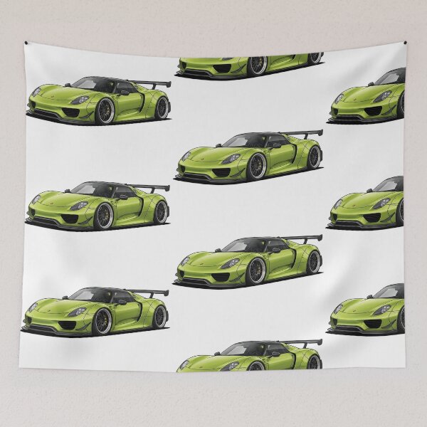 Item preview, Porsche 918 Spyder Cartoon designed and sold by ToonMyRide.