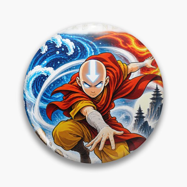 Item preview, Four Elements Elemental Monk Master Anime Style designed and sold by GSJGROUP.