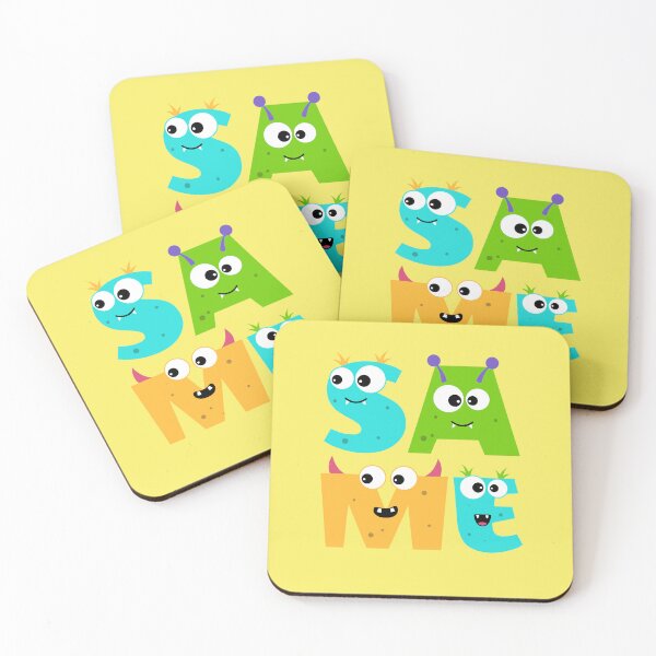 Item preview, Monster lettering SAME Funny typography Colorful Humor designed and sold by Mauswohn.