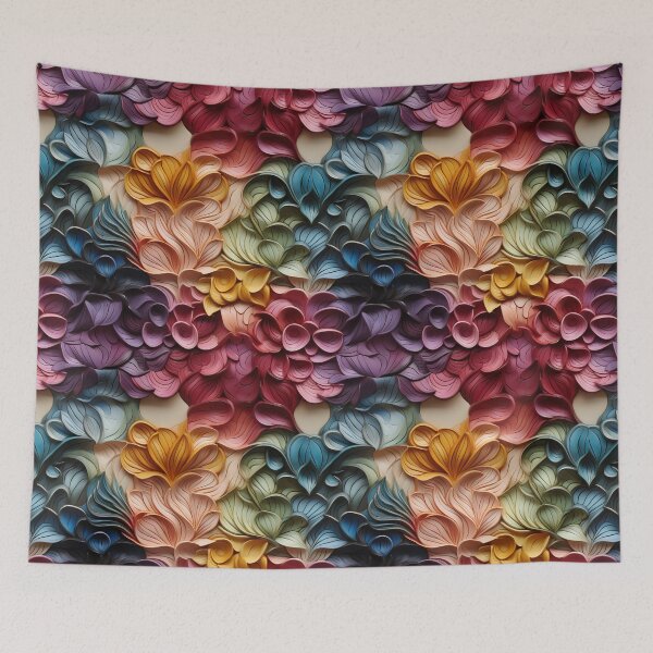 Item preview, Whimsical Waves: 3D Paper Quilled Floral Garden designed and sold by Maddie4Real.
