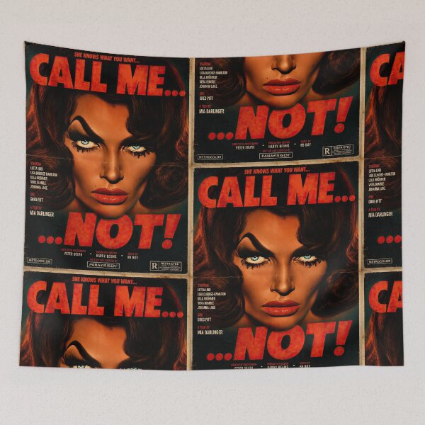 Item preview, Call Me… Not! – Retro Sarcasm Pinup designed and sold by obstinator.