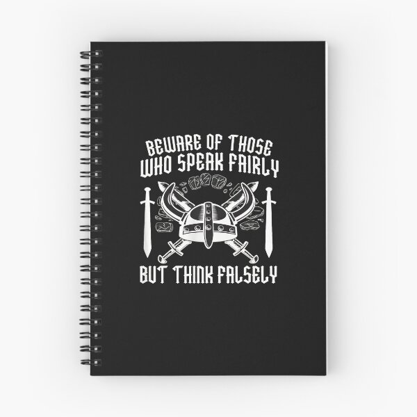 Item preview, Beware Fair Speak False Thought Viking Helmet Swords Graphic designed and sold by przfaxlkdv.