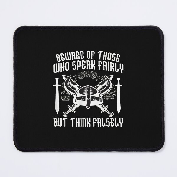 Item preview, Beware Fair Speak False Thought Viking Helmet Swords Graphic designed and sold by przfaxlkdv.