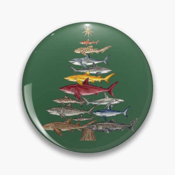 Item preview, Shark Lovers Christmas Tree designed and sold by JaymeOctober.
