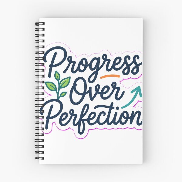 Item preview, Progress Over Perfection Motivational Quote  Self Improvement Die-Cut Decal designed and sold by MR4me.