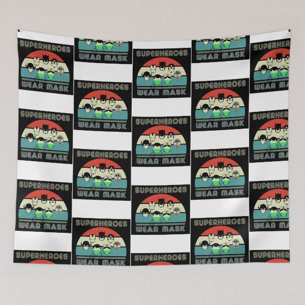 Item preview, Superheroes Wear Mask Vintage Sticker designed and sold by emonie-anson.