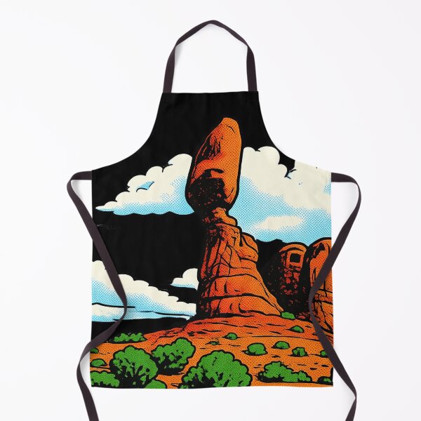 Item preview, Arches National Park Utah Balanced Rock Vintage Pop Art designed and sold by FestivityFinds.