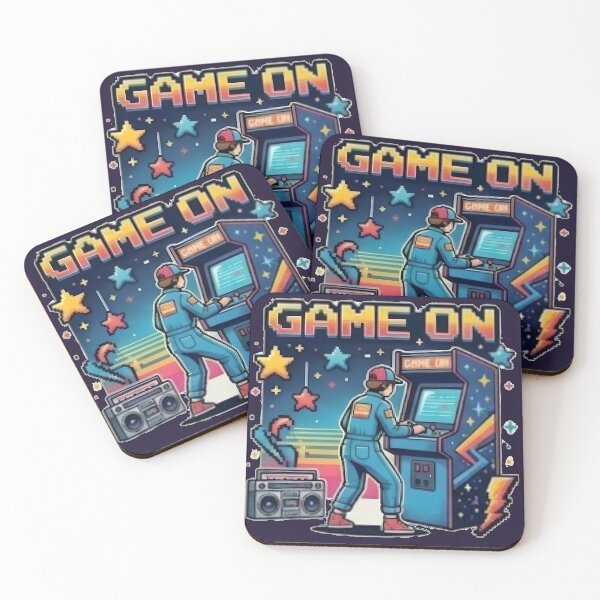 Item preview, Nostalgic 1980s Arcade Gaming Wall Art designed and sold by FABIOLA1970.
