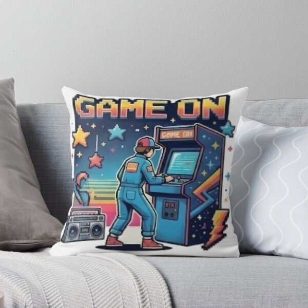 Item preview, Nostalgic 1980s Arcade Gaming Wall Art designed and sold by FABIOLA1970.