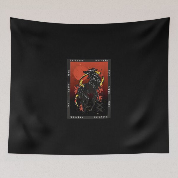 Item preview, Black Wolf Rune Art designed and sold by przfaxlkdv.