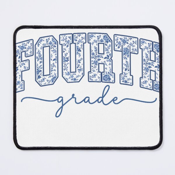 Item preview, 4th Grade Back to School Fourth Grade Blue Toile Teacher Kid T-Shirt designed and sold by BlaqboyDesigns.