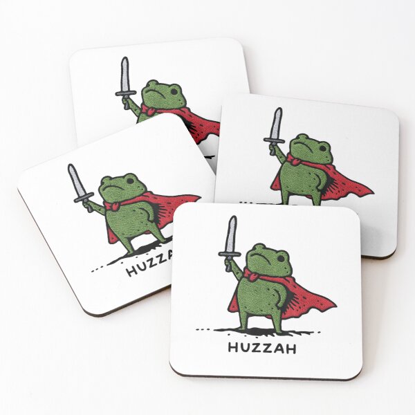 Item preview, Huzzah Frog With Sword designed and sold by Nikolausgage.