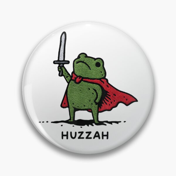 Item preview, Huzzah Frog With Sword designed and sold by Nikolausgage.
