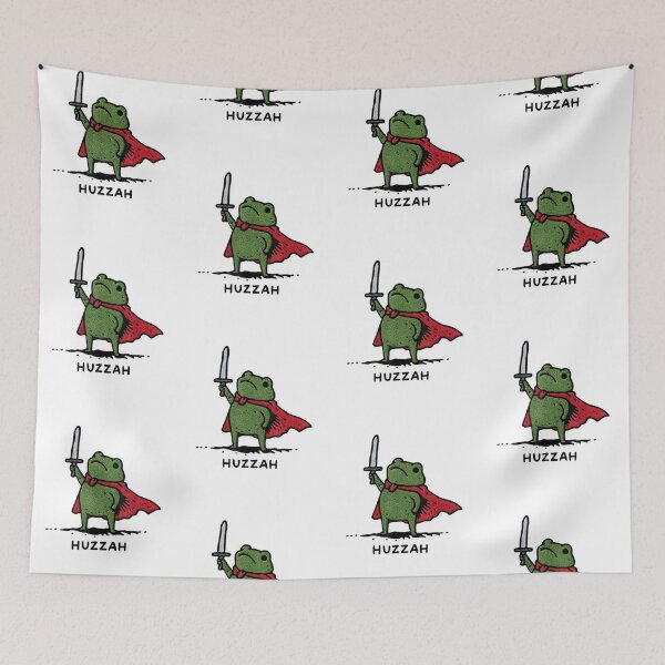 Item preview, Huzzah Frog With Sword designed and sold by Nikolausgage.