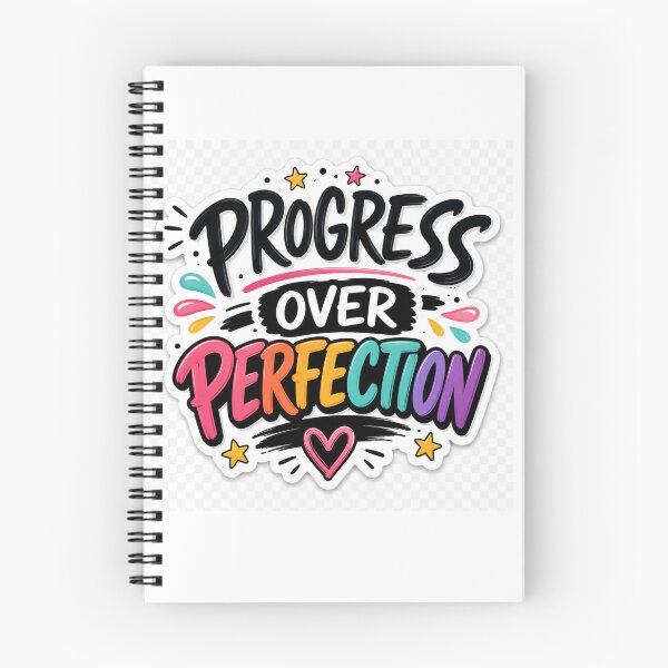 Item preview, Progress Over Perfection Motivational Quote  designed and sold by MR4me.