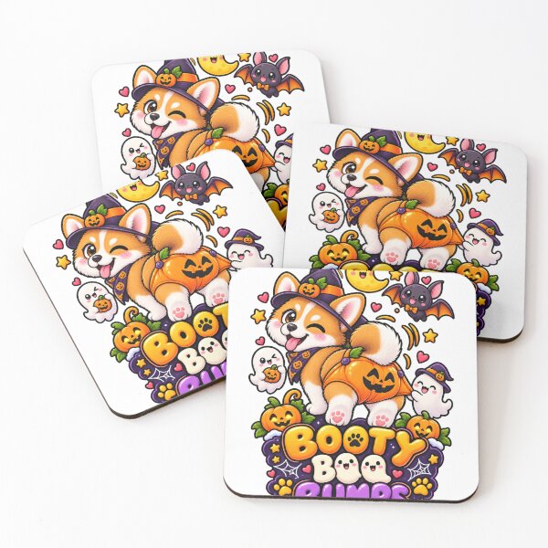 Item preview, Booty Boo Bumps | Funny Corgi Halloween Pumpkin Ghost Booty designed and sold by KnrNazimTHRE4DS.