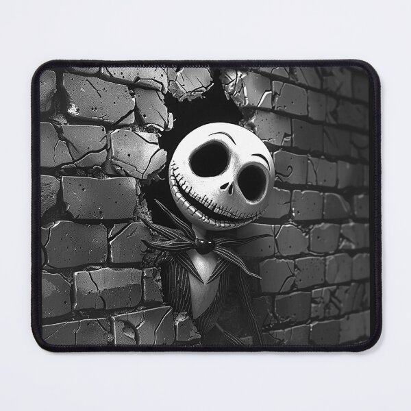 Item preview, Stitched Skeleton Gentleman in Cracked Brick Wall Gothic Halloween Art Design designed and sold by inkoutninja.