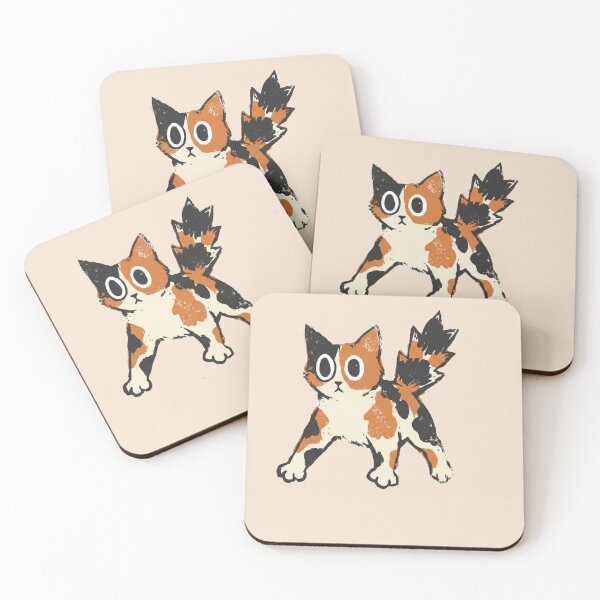 Item preview, Scared calico cat goofy silly meme designed and sold by goodiefoodie.