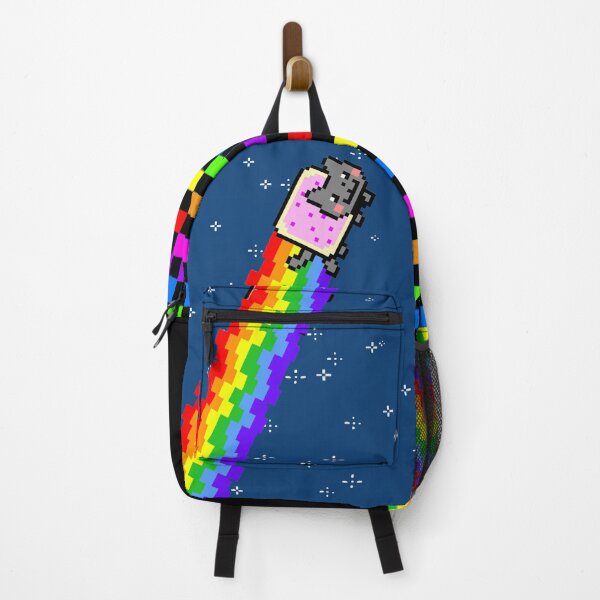 Item preview, Nyan Cat Pixel Art Rainbow Retro Internet V4 designed and sold by TrxshWear.
