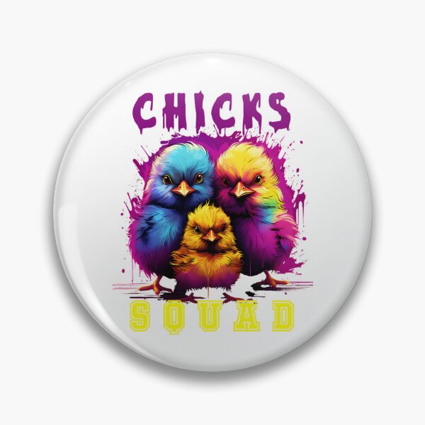 Item preview, Serious Chicks Squad In Vibrant Colors designed and sold by lombardocha.