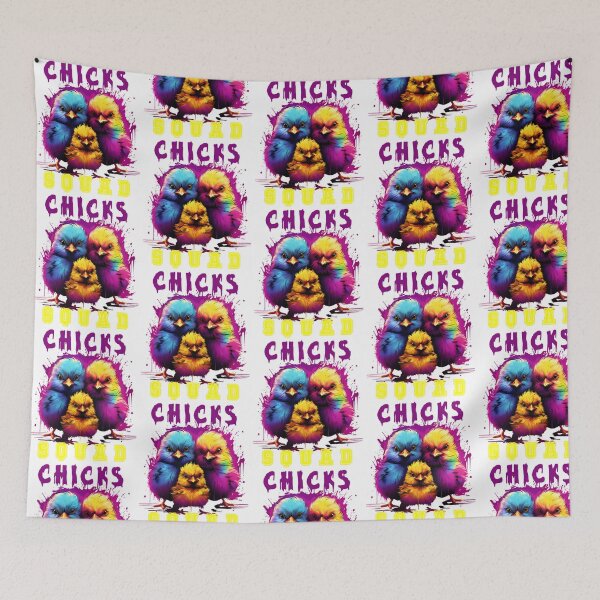 Item preview, Serious Chicks Squad In Vibrant Colors designed and sold by lombardocha.