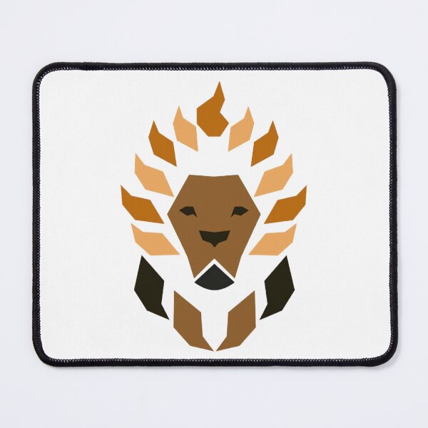 Item preview, Leao Minimalist Geometric Lion Head Safari King Art designed and sold by Fuvere.