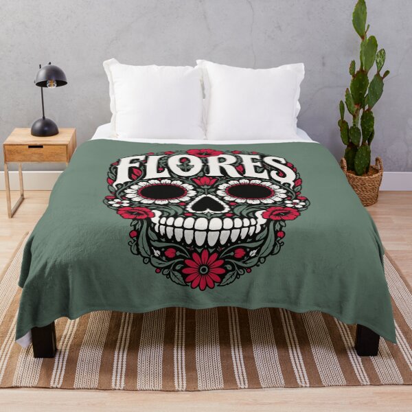 Item preview, flores rojas calavera designed and sold by asyrum.