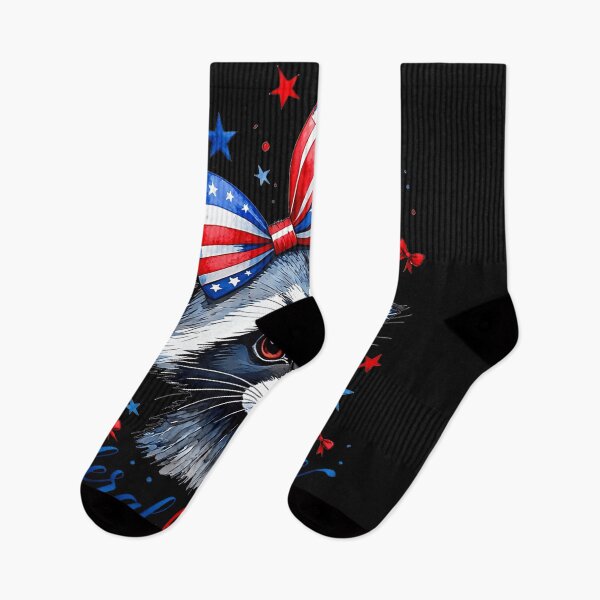 Item preview, Feral But Free Raccoon Patriotic American designed and sold by BrockmeyeSB.