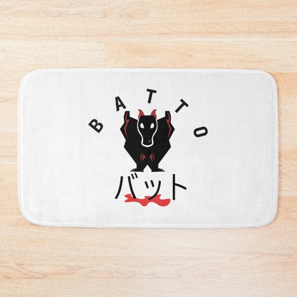 Item preview, Batto Cute Vampire Bat Katakana Japanese Logo Design designed and sold by Fuvere.