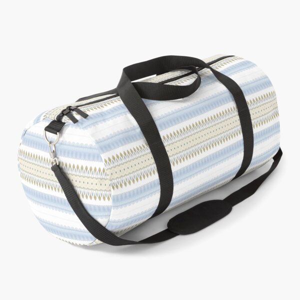 Item preview, Coastal Ticking Stripe Pattern in Powder Blue & Tan designed and sold by FawnFeatherCo.