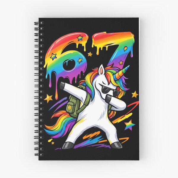 Item preview, Awesome 67th Birthday Dabbing Unicorn Rainbow Melting Number designed and sold by Vermanartist.