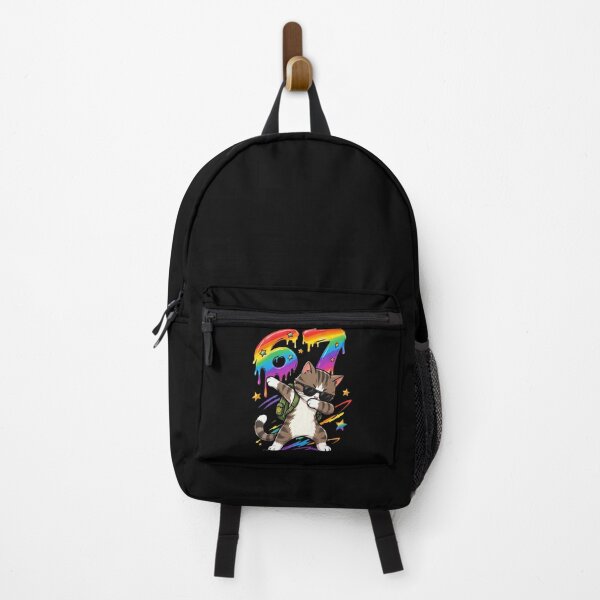 Item preview, Cool Dabbing Cat 67th Birthday Melting Rainbow designed and sold by Vermanartist.