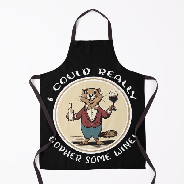 Item preview, I Could Really Gopher Some Wine! Funny Gopher Wine Lover Pun designed and sold by BrockmeyeSB.