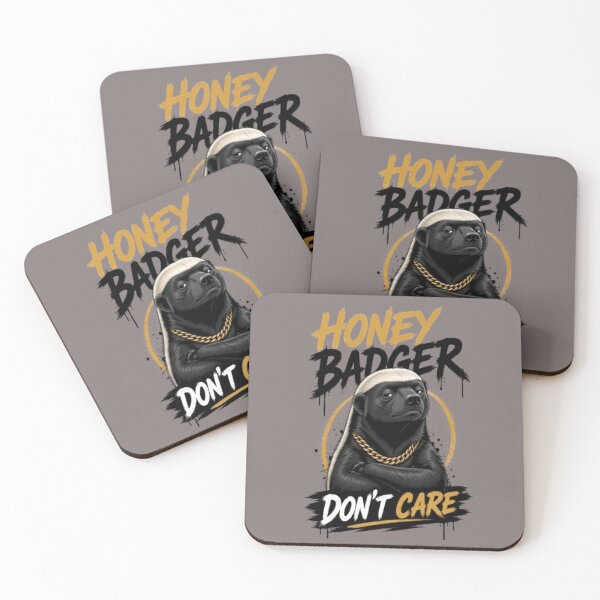 Item preview, Honey Badger Don't Care Funny Animal Design designed and sold by FABIOLA1970.