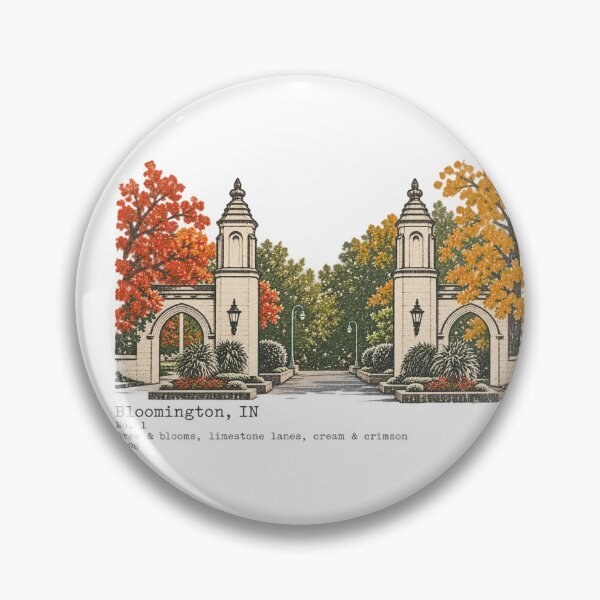 Item preview, Bloomington Indiana Campus Gates Autumn Art designed and sold by iCreationz.