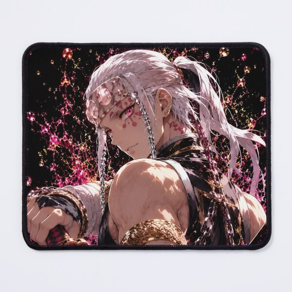 Item preview, Flashy White-Haired Shinobi Warrior – Pink Gold Anime-Inspired Sword Art designed and sold by Dyan4.