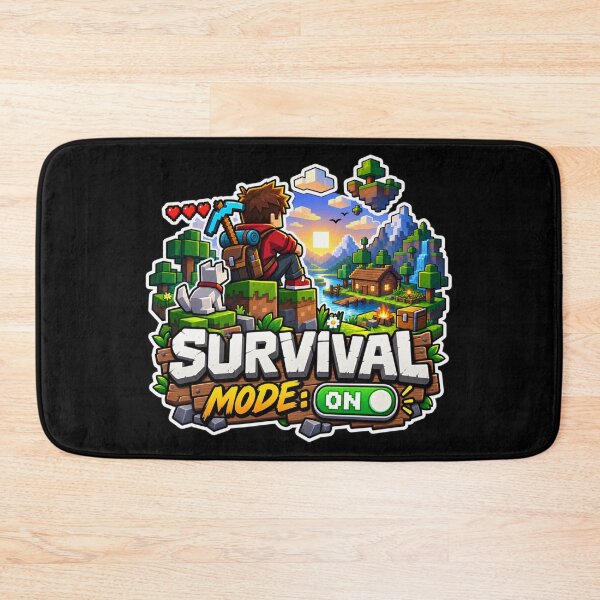 Item preview, Survival Mode ON | Blocky Adventure Gamer designed and sold by ritach11.