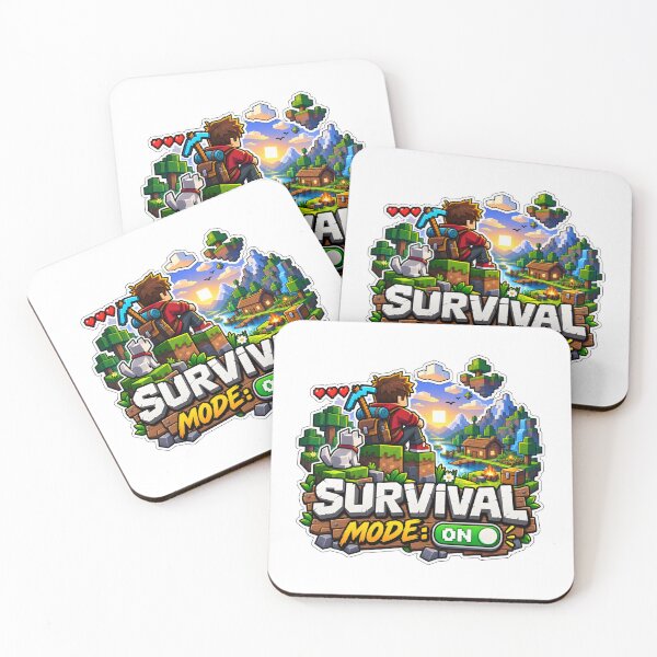 Item preview, Survival Mode ON | Blocky Adventure Gamer designed and sold by ritach11.