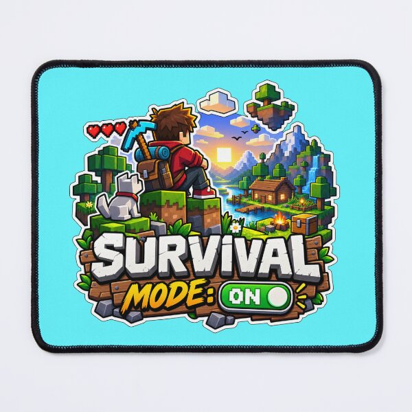 Item preview, Survival Mode ON | Blocky Adventure Gamer designed and sold by ritach11.