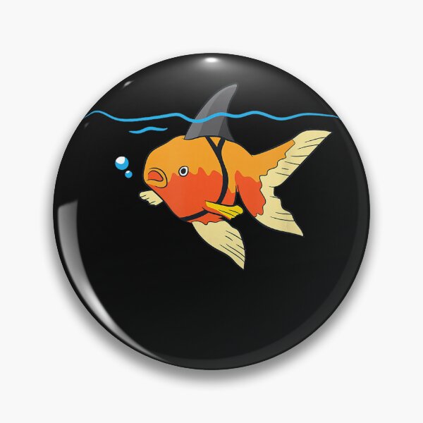 Item preview, Goldfish Wearing Shark Fin Pet Owner Humor designed and sold by BrockmeyeSB.
