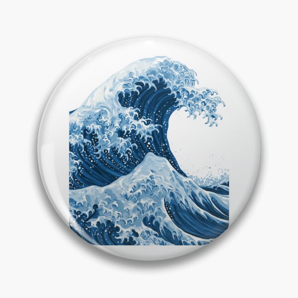 Item preview, Japanese Woodcut Style Giant Ocean Wave Illustration designed and sold by TrendyGalaxy.