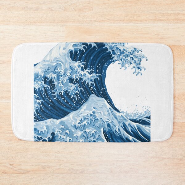 Item preview, Japanese Woodcut Style Giant Ocean Wave Illustration designed and sold by TrendyGalaxy.