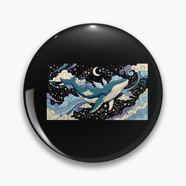 Item preview, Majestic Flying Space Whale with Wings designed and sold by PutroGraph.