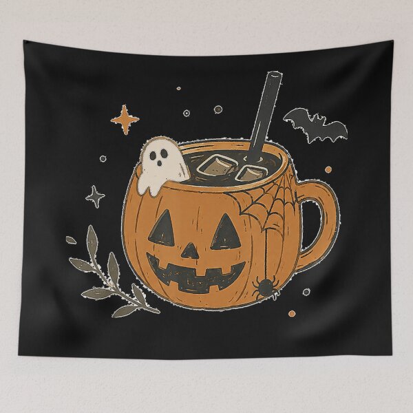 Item preview, Halloween Ghost Pumpkin Coffee Spooky Fall Drink designed and sold by BrockmeyeSB.