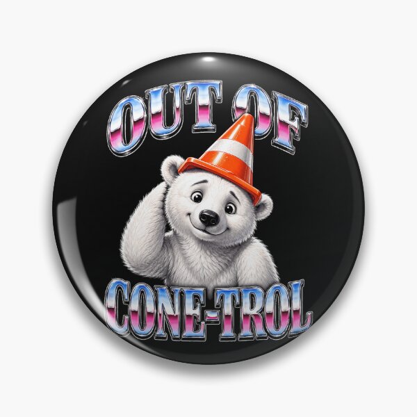 Item preview, Out Of Cone-Trol Funny Bear Pun Traffic Cone Humor designed and sold by BrockmeyeSB.