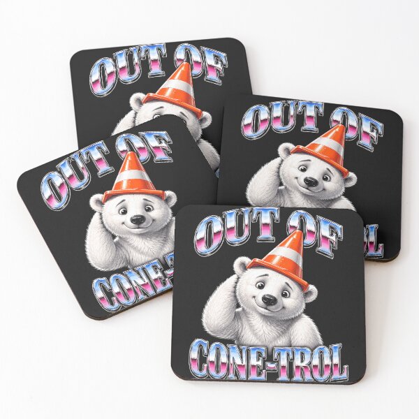Item preview, Out Of Cone-Trol Funny Bear Pun Traffic Cone Humor designed and sold by BrockmeyeSB.