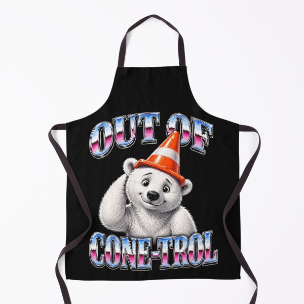 Item preview, Out Of Cone-Trol Funny Bear Pun Traffic Cone Humor designed and sold by BrockmeyeSB.