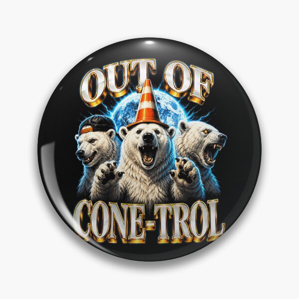Item preview, Out Of Cone-Trol Funny Polar Bear Humor Wild Animal Pun designed and sold by BrockmeyeSB.